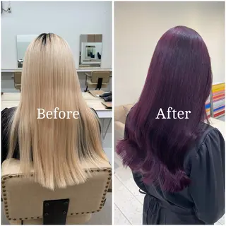 ロング カラー ムラ修正/ ハイトーン💖Riaのヘアスタイル