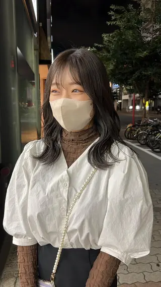 ミディアム カラー 三谷はるな /名古屋/本山のヘアスタイル