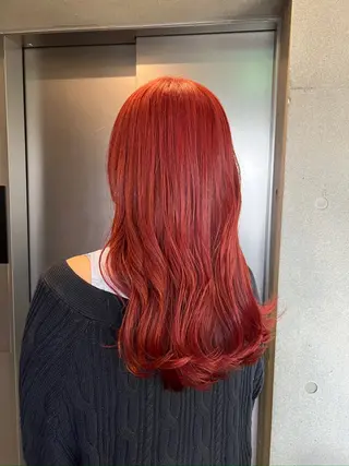 ロング カラー 柔め透明感血色カラー 暖色/レイヤー/ゆいのヘアスタイル