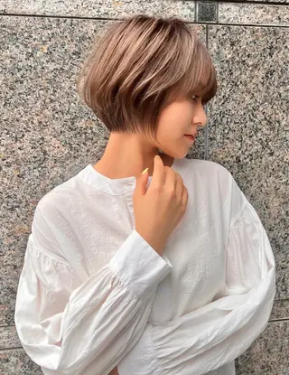 ショート 【似合わせ・レイヤー ・パーマ】海気のヘアスタイル