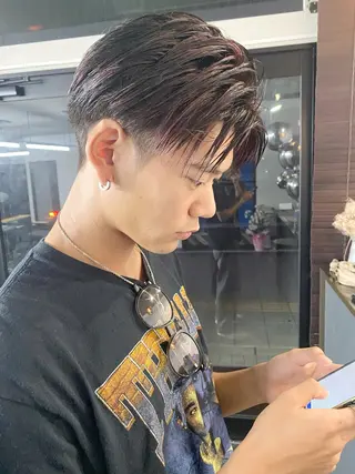パーマ メンズ 山﨑 大暉【ダブルカラー】のヘアスタイル