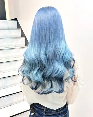 ロング 艶髪／透け感カラー ／ＲＹＯのヘアスタイル