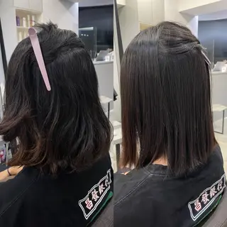 ミディアム 絶対綺麗な暖色カラー 🎯あります✨増渕✨のヘアスタイル