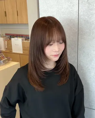 ロング カラー 🐰艶カラー🪙 美髪矯正/AYUNAのヘアスタイル