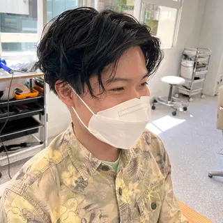 ショート パーマ エクステ ハイトーン 💭黒崎ハルカのヘアスタイル