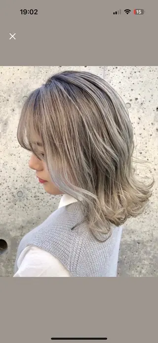 ミディアム カラー 髪質改善🫧 ミタセイヤのヘアスタイル
