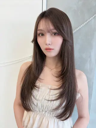 ロング ✨縮毛矯正✨レイヤー ホウダカズヒロのヘアスタイル