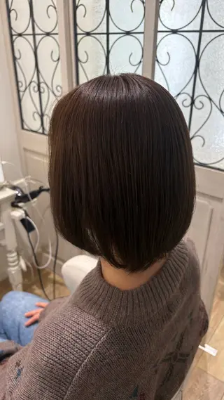 ミディアム カラー 似合わせ 顔周りYUUGAのヘアスタイル