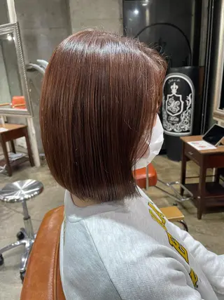 ミディアム 🔥コテ巻き風 ボブパーマ🔥のヘアスタイル