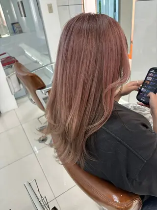 セミロング カラー 下四日市 翠のヘアスタイル