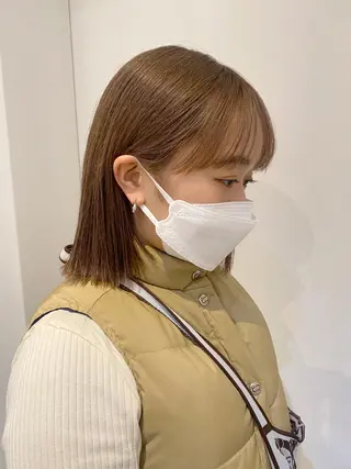 ミディアム カラー 砂原 ひよりのヘアスタイル