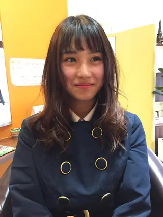 ロング カラー パーマ 鬼頭 洋吏のヘアスタイル