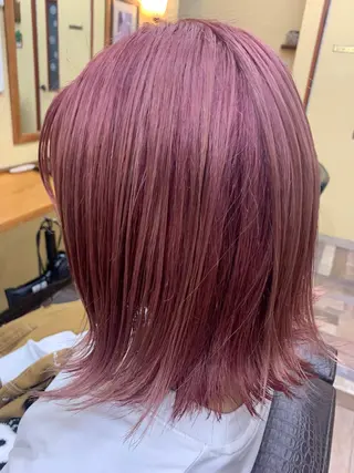 ミディアム カラー 山梨 慶斗のヘアスタイル