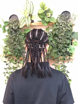 ヘアアレンジ AYA/ヘアセット/ メンズ/コーンロウのヘアスタイル