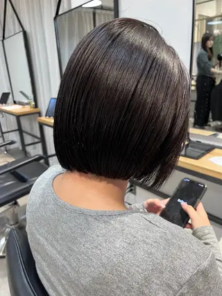 ショート カラー 赤み消しカラー/ ナチュラル/トモキのヘアスタイル