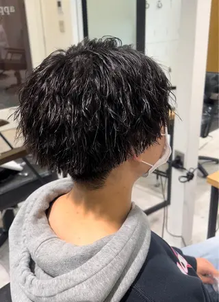 ショート パーマ メンズ collet矢島/ ブリーチ/レイヤーのヘアスタイル