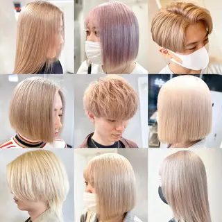 ショート カラー ハイトーン×レイヤー ／遠藤将太のヘアスタイル