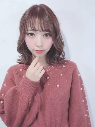 ミディアム カラー _WHITE上本町 上本町店のヘアスタイル