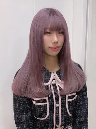 セミロング カラー ヘアアレンジ 柔らか垢抜けｶﾗｰと ｶｯﾄ🫧ASUKAのヘアスタイル