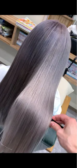 カラー ブリーチ/ストレート ダブルカラーtetoのヘアスタイル