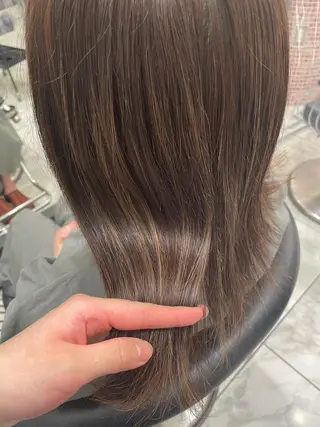 セミロング 韓国風パーマ/ヘア セット/店長みづきのヘアスタイル