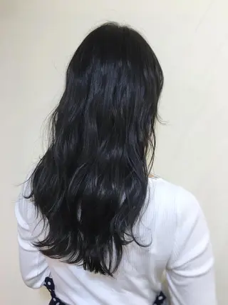 セミロング カラー ケアブリーチ 坪井佑樹のヘアスタイル