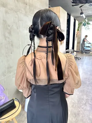 ロング ヘアアレンジ カットモデル募集中 ／HARUKA🎀のヘアスタイル