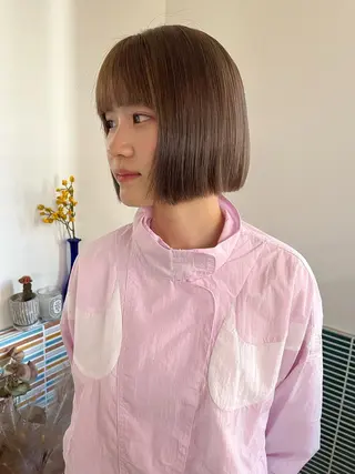 ミディアム カラー 🩷ハイトーン透明感 レイヤー🩷ユリカのヘアスタイル