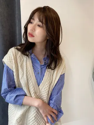 セミロング パーマ ✨モデルさん募集中✨ サギヤタクミのヘアスタイル