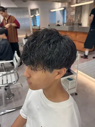 パーマ メンズ ブリーチ/パーマ特化 片平和寿のヘアスタイル