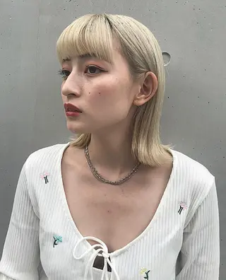 ミディアム 透明感カラー ✨ 韓国艶髪💗菅原のヘアスタイル