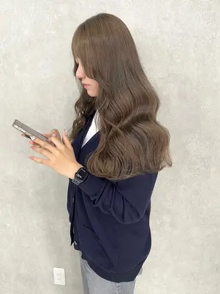 ロング カラー 盛れる顔まわり✨🎀 レイヤー別所好葉のヘアスタイル