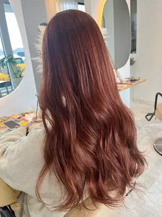 ロング 加藤 明香里のヘアスタイル