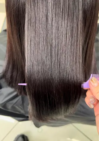 セミロング カラー ウルフ🦋顔まわり ❤︎ ͛MEIのヘアスタイル