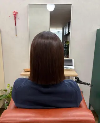 ミディアム 髪質改善×韓国風/小 顔レイヤー/早瀬櫻子のヘアスタイル