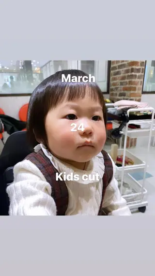キッズ 山崎 航のヘアスタイル