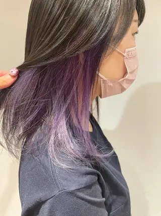 ミディアム カラー 🌈🌸あおき みちる🌟💗のヘアスタイル