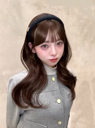 セミロング 𝑀𝐼𝐾𝑈🤍 SALOWIN銀座のヘアスタイル