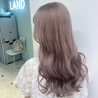 ロング メンズ 艶感ミルクティー🤍 色落ち綺麗🤍ともやのヘアスタイル