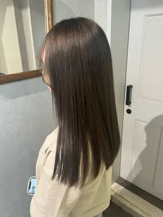 セミロング カラー 髪質改善&艶カラー/ ほんだあみ (♡)のヘアスタイル
