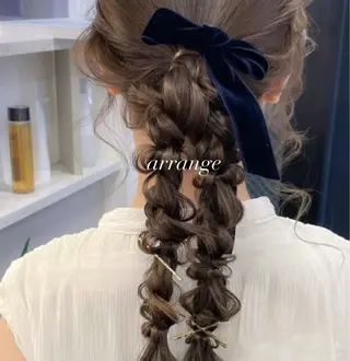 ヘアアレンジ アレンジ/暖色カラー /艶髪/かずな💓のヘアスタイル