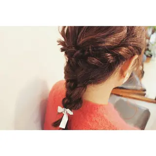 ヘアアレンジ クニモトハルナ ボブ/柔らかカラーのヘアスタイル