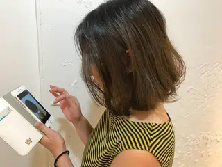 ショート カラー ヘアアレンジ 【体験】韓国 メイク&ヘア天神のヘアスタイル