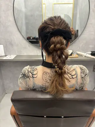ロング ヘアアレンジ NUMBER_ ユイナのヘアスタイル