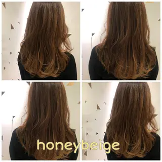 セミロング カラー 髪質改善✨️透明感カ ラー✧*。山下さいみのヘアスタイル