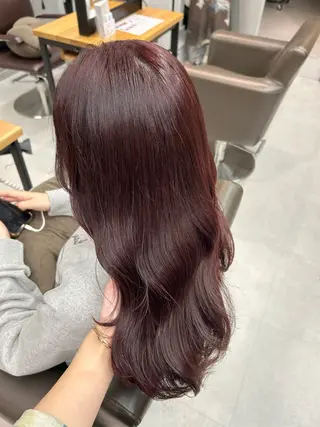 カラー 透けるベージュ/ 艶カラー♡のヘアスタイル