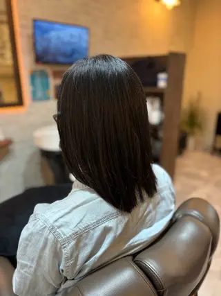 ミディアム ツヤ髪専門美容師 桑原　和誠のヘアスタイル