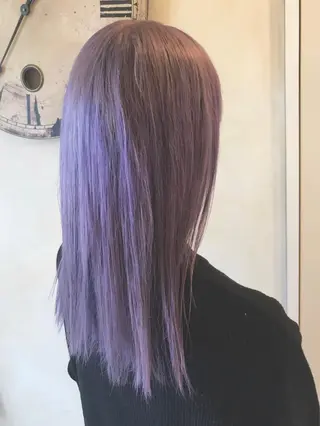 ミディアム カラー 岩谷/ブリーチ 🪽透明感カラーのヘアスタイル