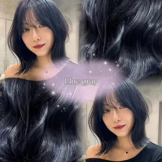 カラー MOKA🫧透明感カ ラー/垢抜けカットのヘアスタイル