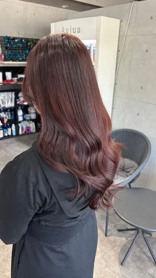 セミロング REVE美容室 REVEマツエクのヘアスタイル